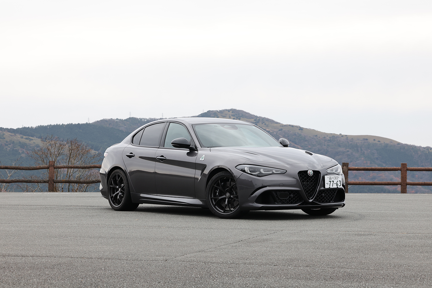 アルファロメオ・ジュリア・クワドリフォリオ・エストレマのフロントスタイリング