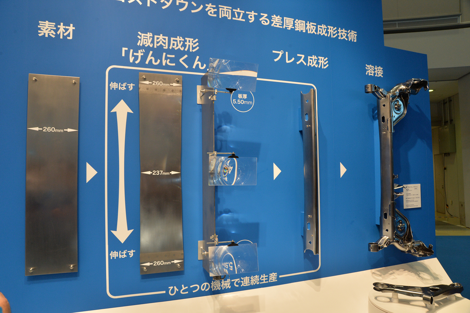 YOROZUのプレス工法技術「げんにくん」の技術展示 〜 画像4