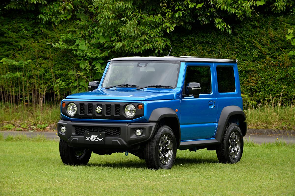 スズキ・ジムニーシエラのフロントスタイリング