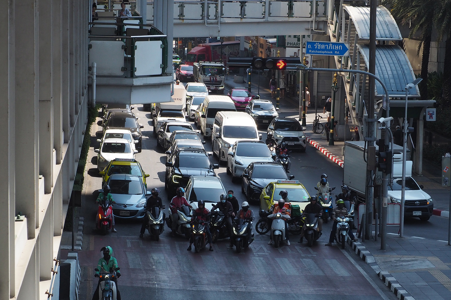 バンコク市内の道路