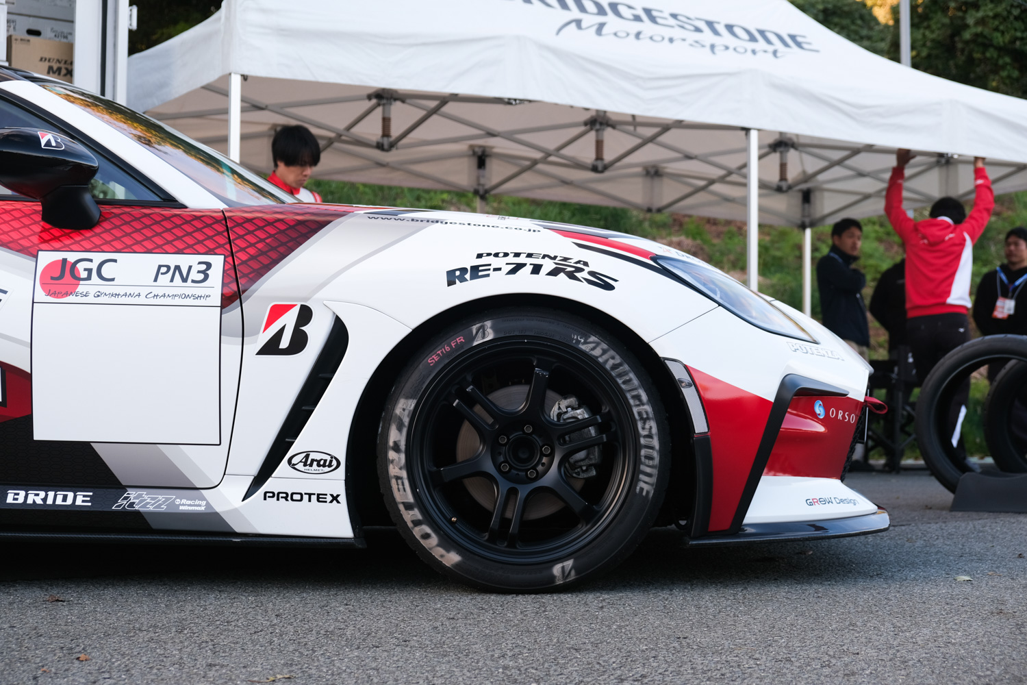 「ポテンザRE-71RS」を装着した全日本ジムカーナ選手権PN3クラス参戦車両