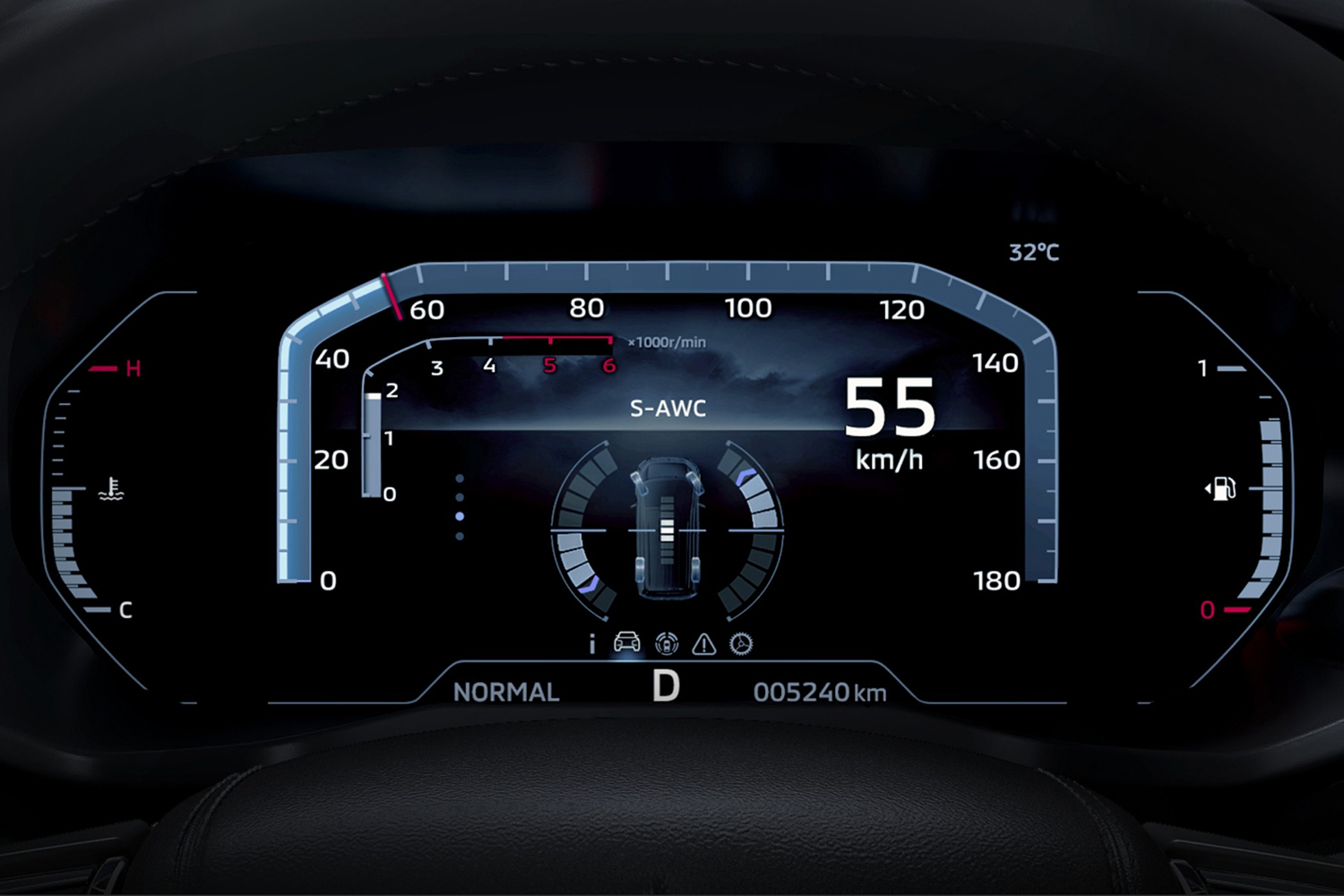 改良型デリカD:5のメーター