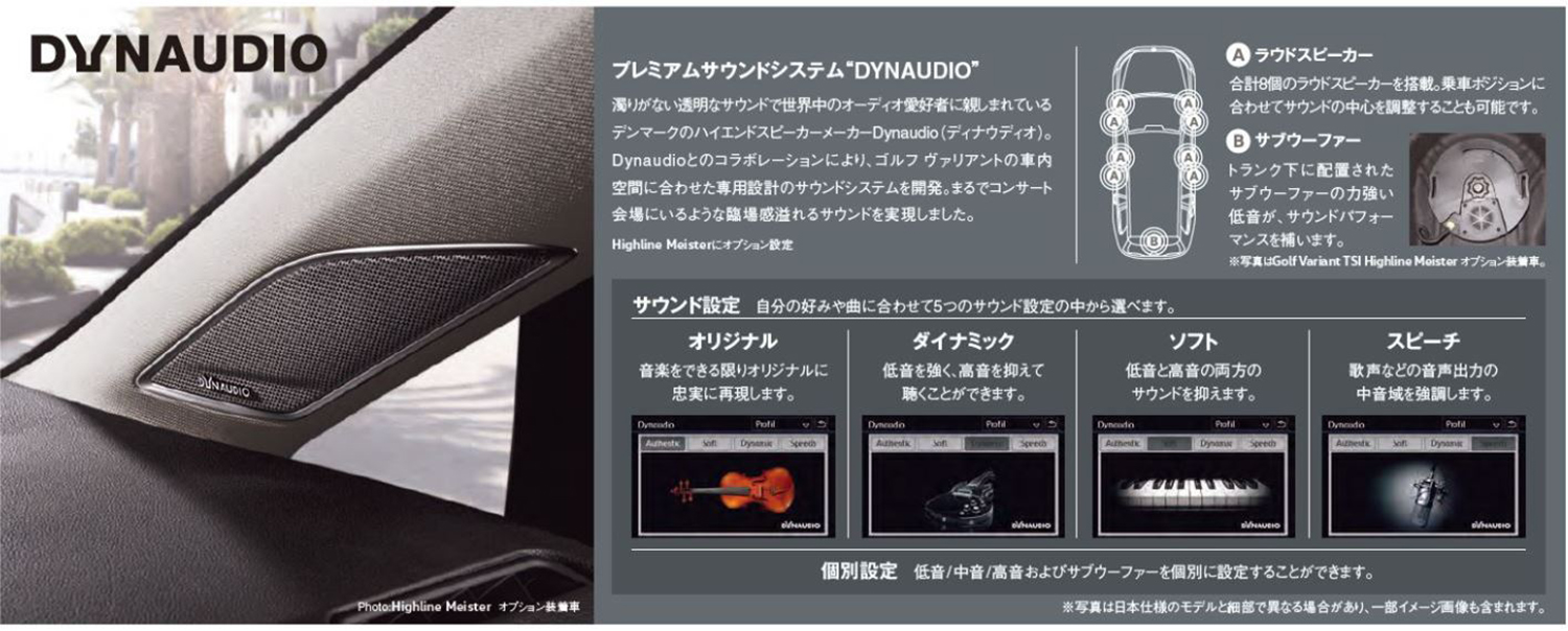 フォルクスワーゲン・ゴルフのプレミアムサウンドシステム 〜 画像6