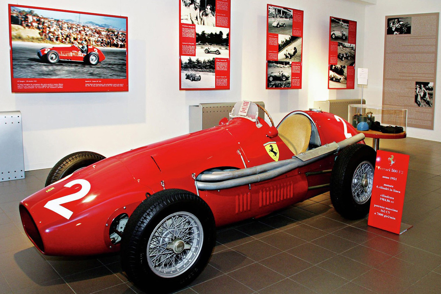 フェラーリ500F2のフロントスタイリング