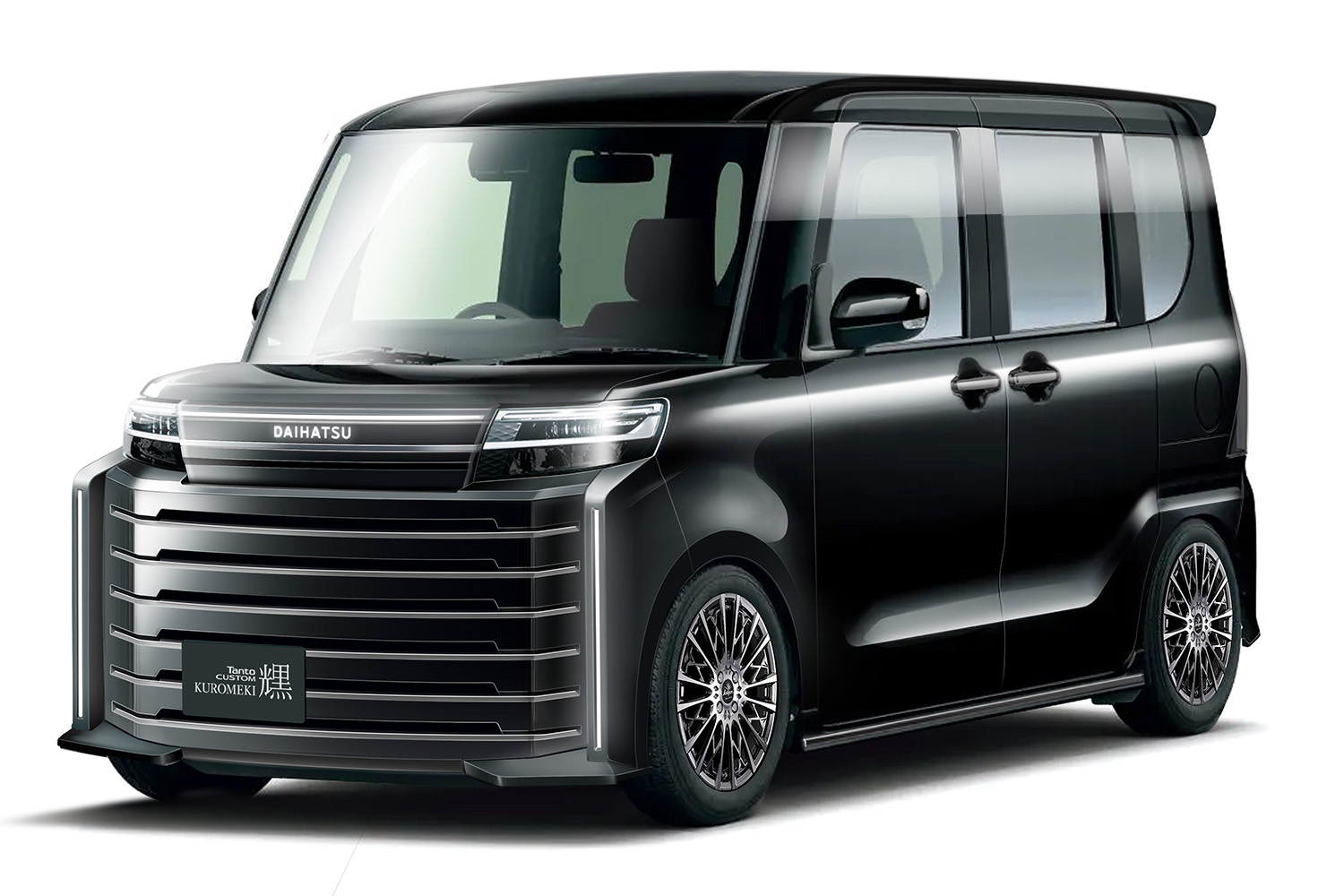 「タント カスタム クロメキ」のフロントスタイリング