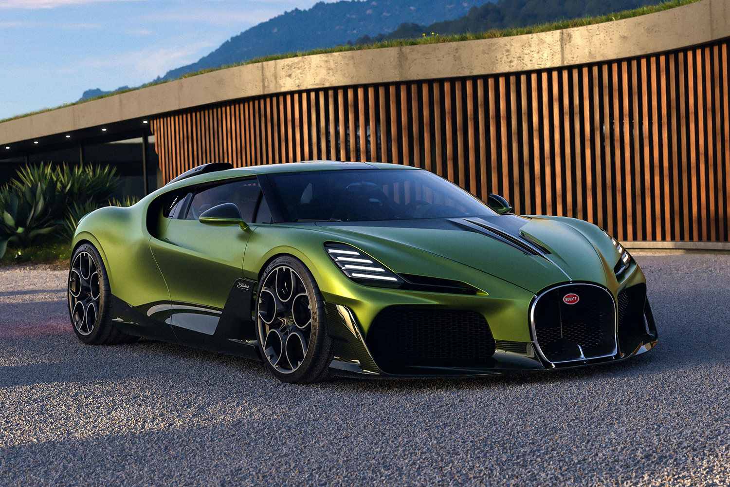 ブガッティ・ブリュイヤールのフロントスタイリング