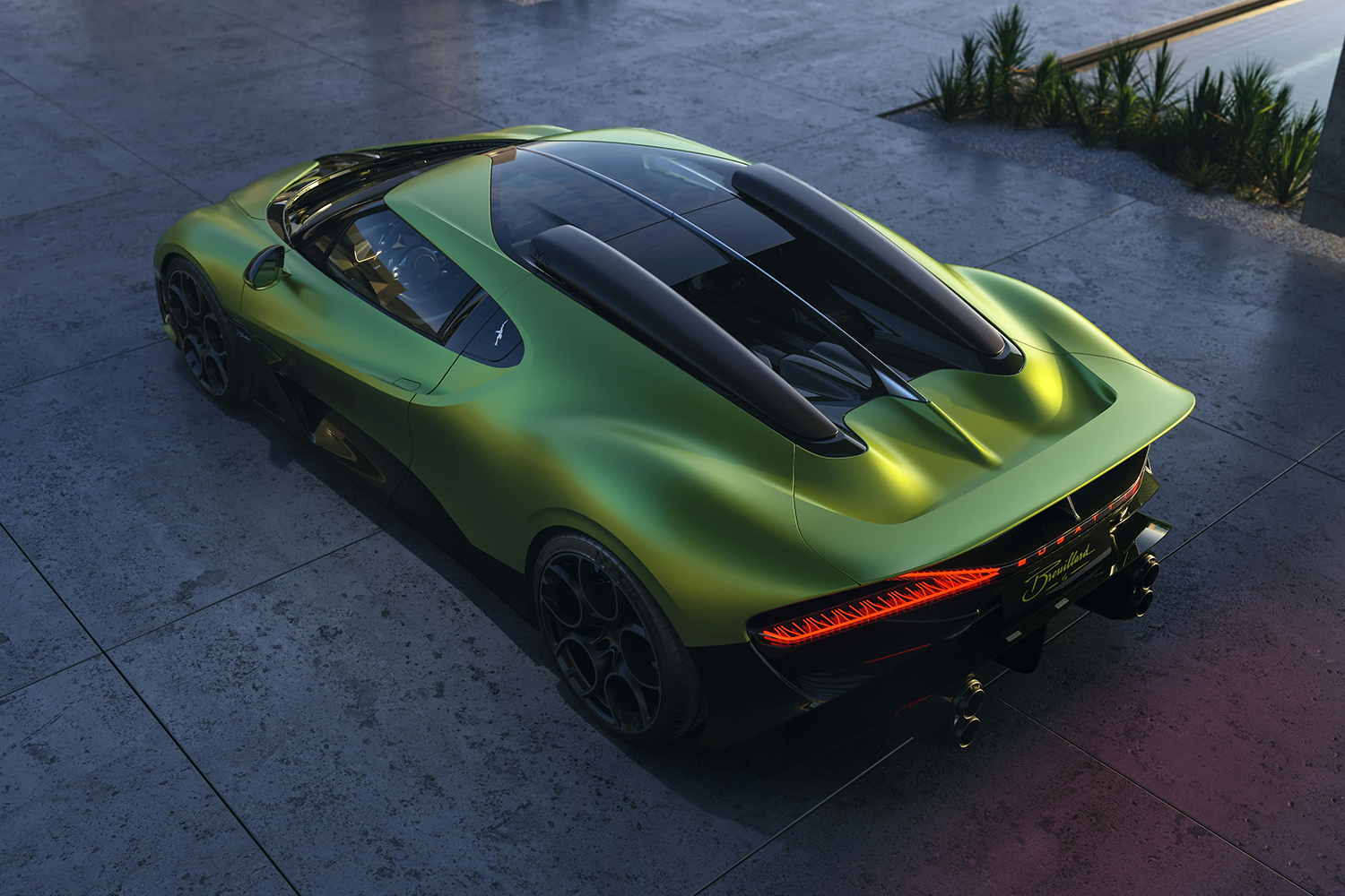 ブガッティ・ブリュイヤールのリヤスタイリング