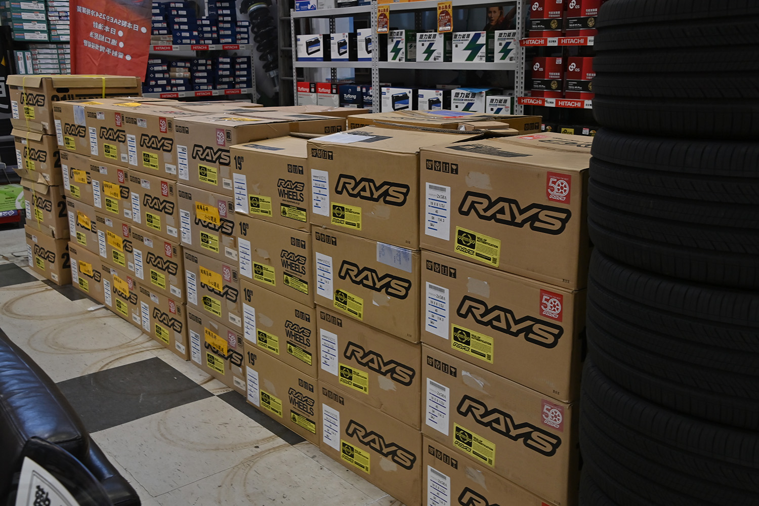 台湾のカー用品コーナーのイメージ