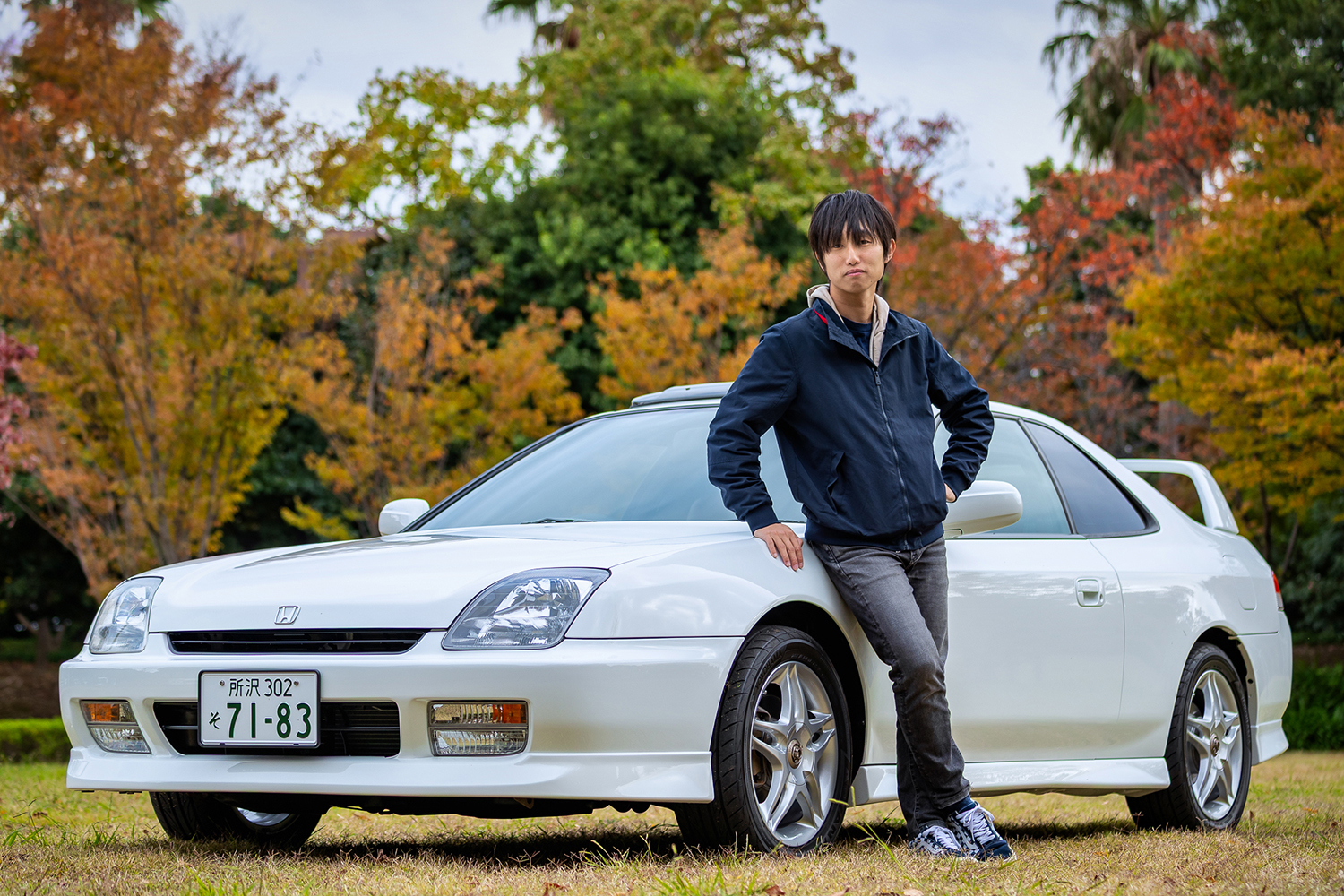 ホンダ・プレリュード（5代目）と編集部井上