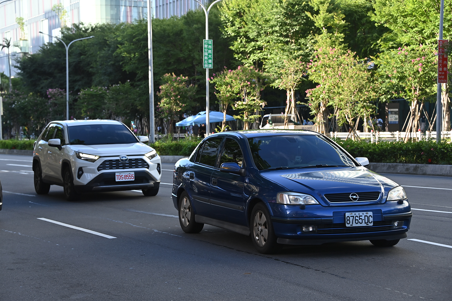 台北の市街地の様子