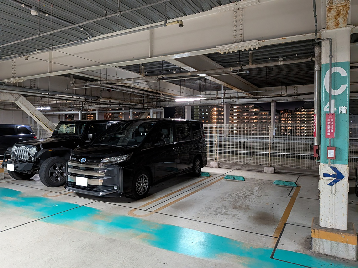 端に駐車するイメージ