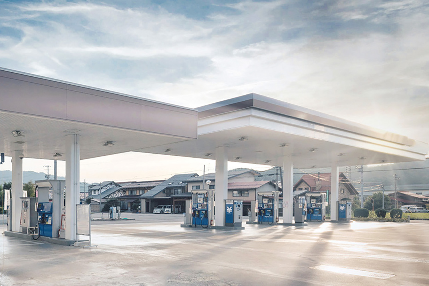 地方のガソリンスタンド