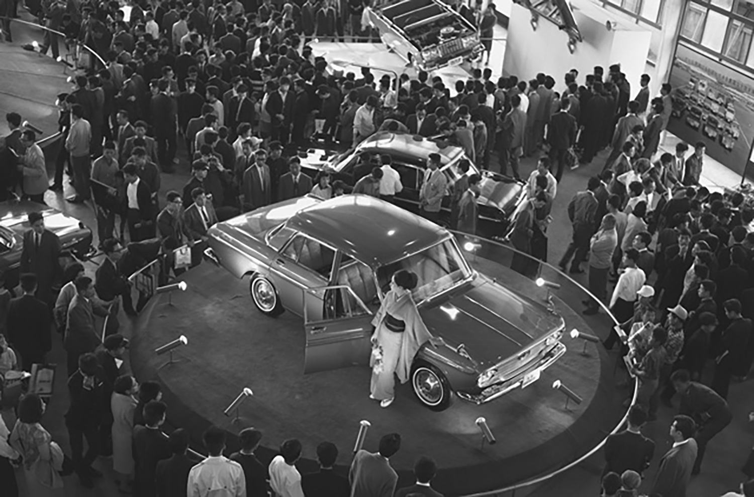 1964年の東京モーターショーのトヨタのブース