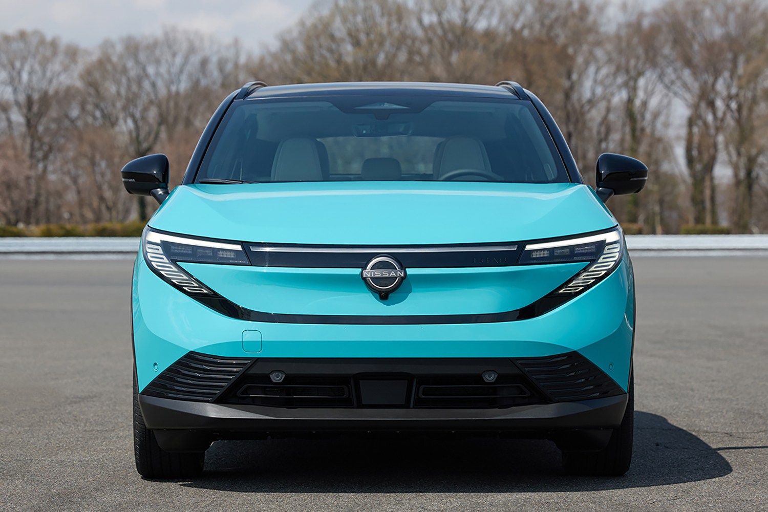 日産リーフの真正面フロントスタイリング