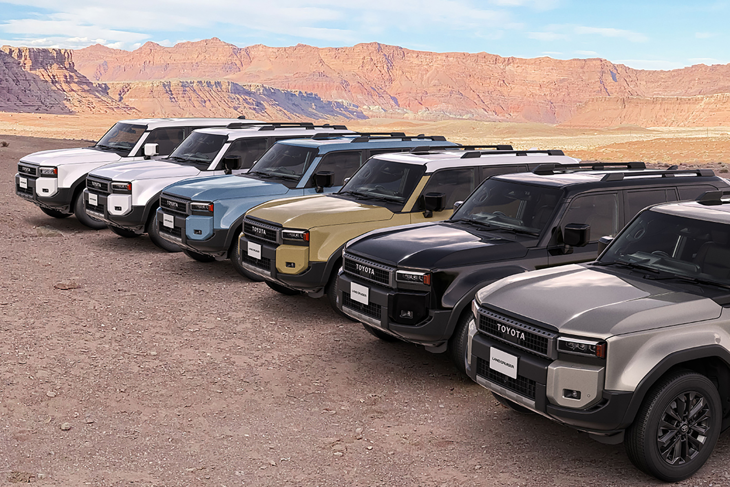 トヨタ・ランドクルーザー250の並び