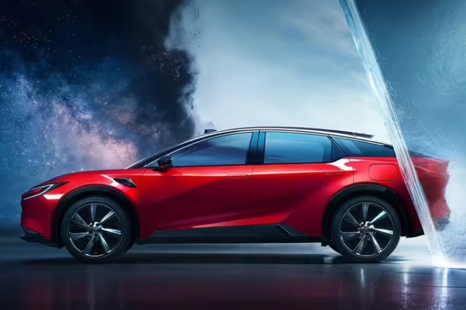 トヨタbZ5のサイドビュー