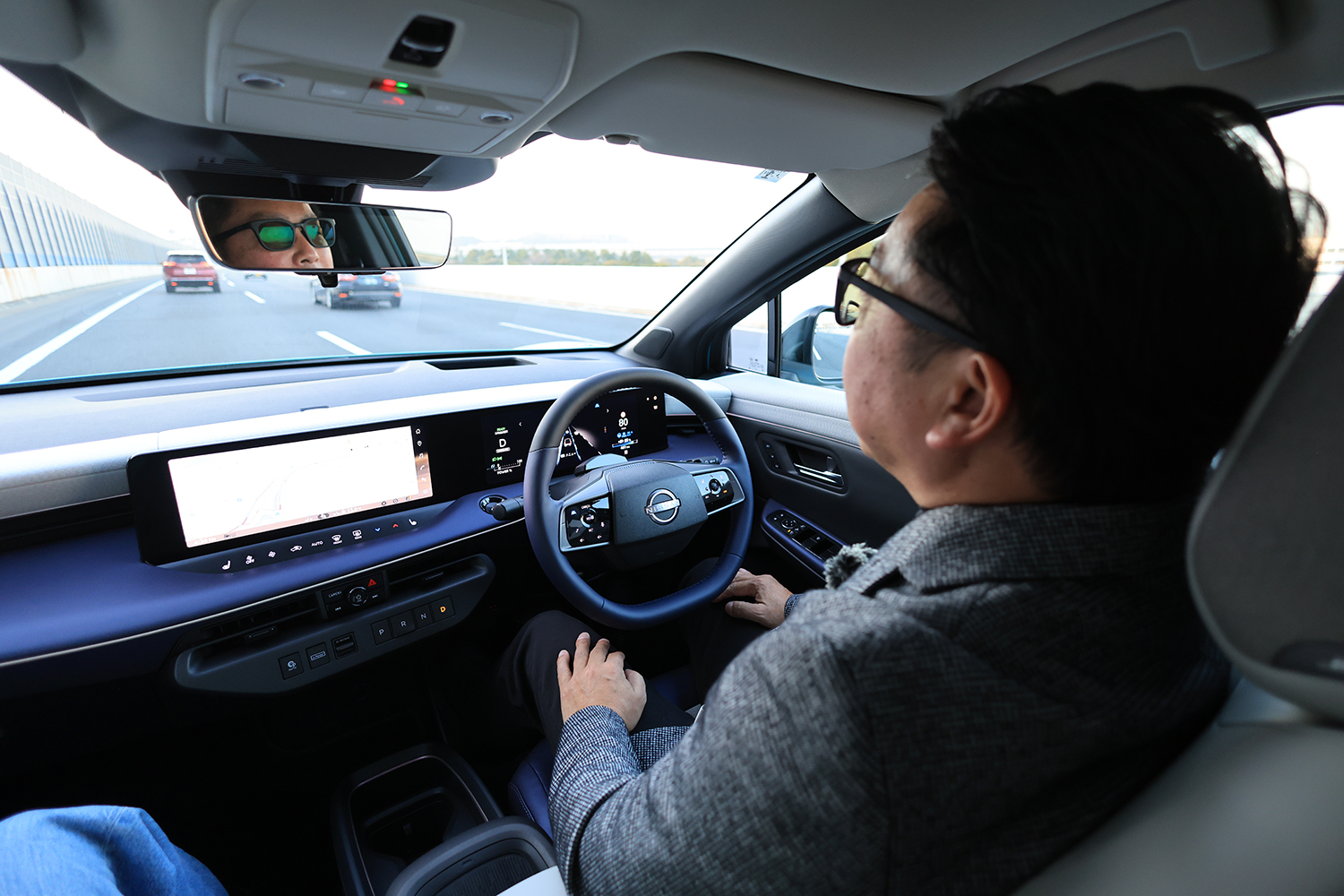 日産リーフのプロパイロット2.0によるハンズオフ走行 〜 画像14