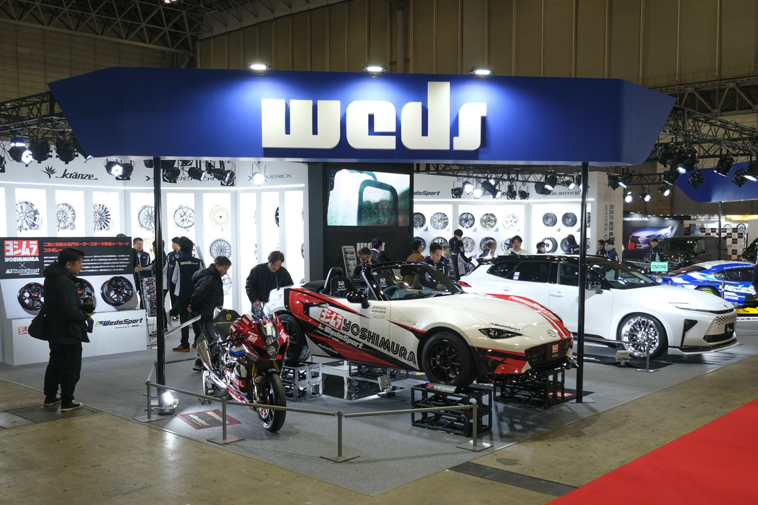 東京オートサロン2026のウェッズブース