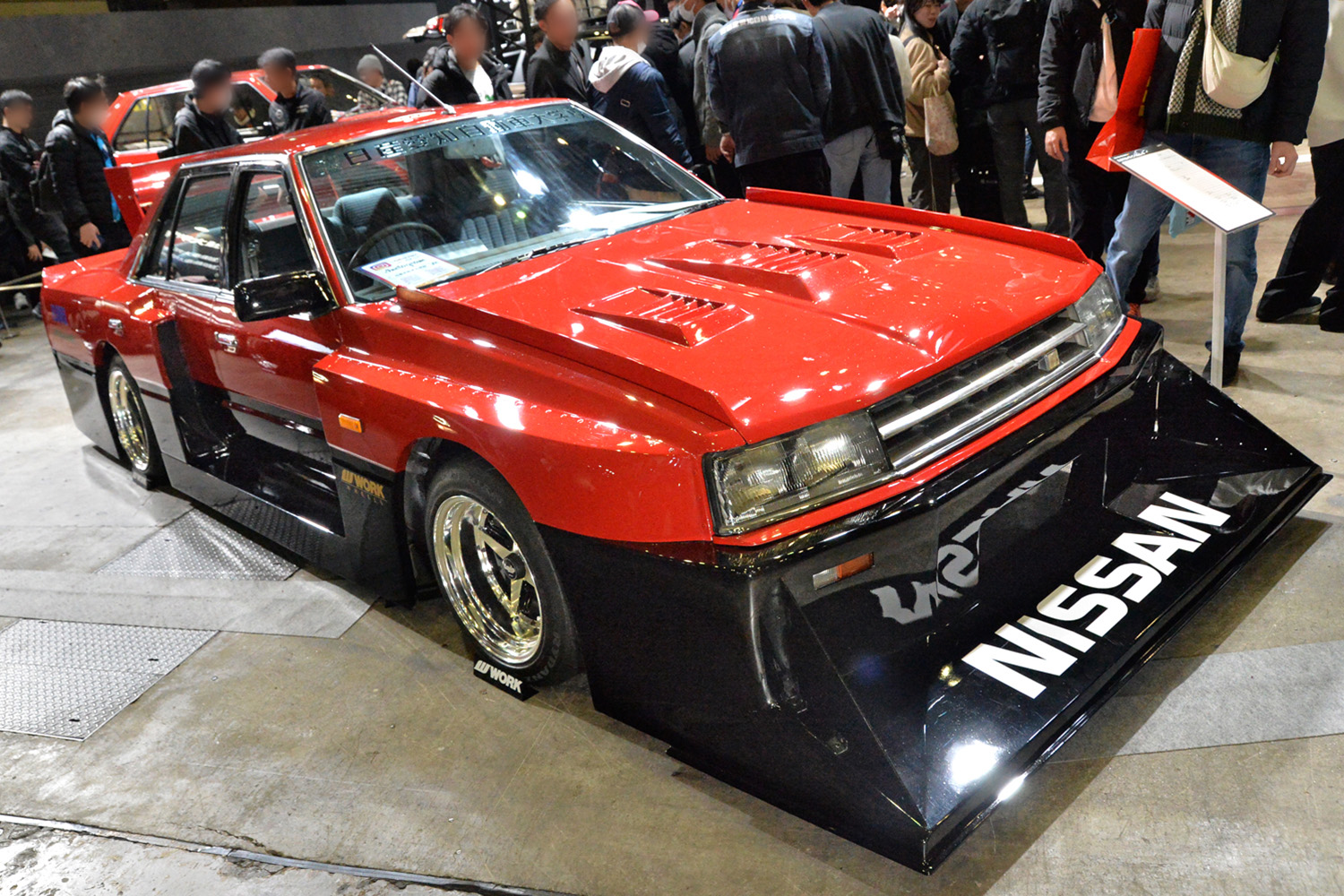 愛知校の生徒が製作した「Re30 スカイライン シルエット」のフロントスタイリング