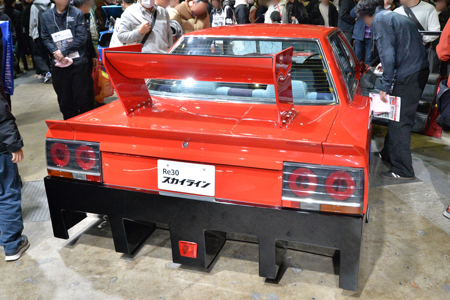 愛知校の生徒が製作した「Re30 スカイライン シルエット」のリヤスタイリング