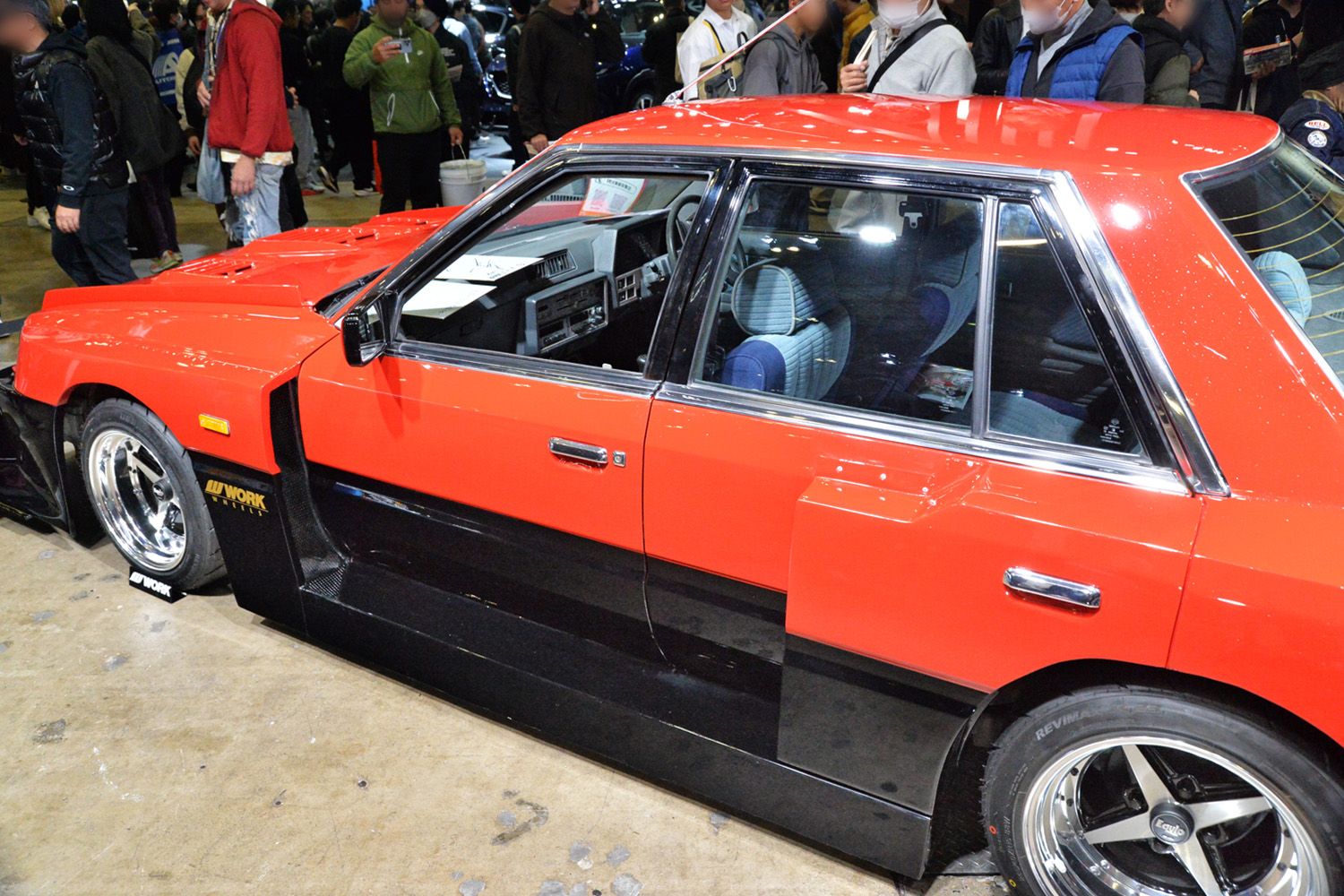 愛知校の生徒が製作した「Re30 スカイライン シルエット」のサイドスタイリング