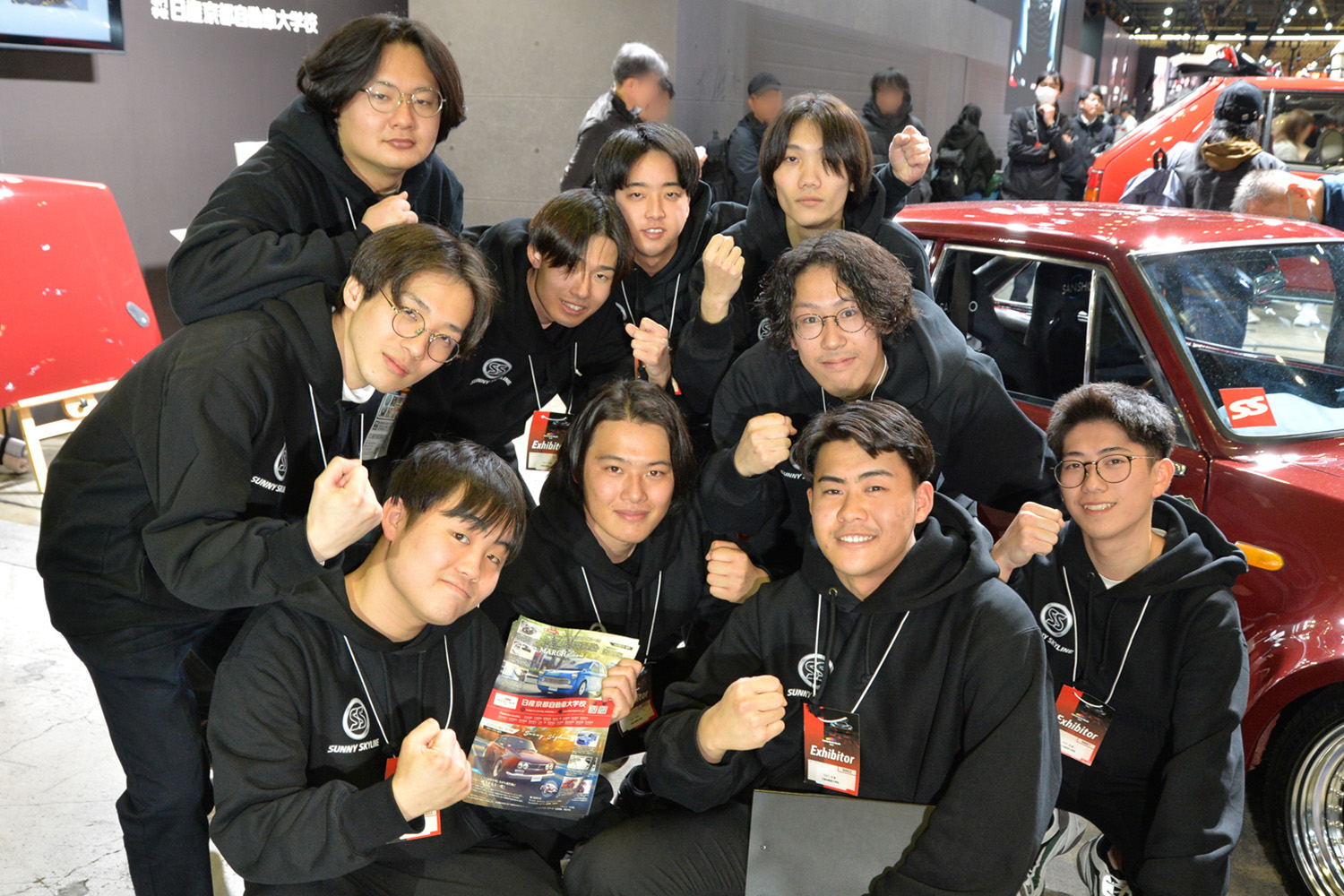 日産自動車大学校の学生たち