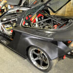 【画像】フロントに日産のSR20VETでリヤにはホンダK20Aのツインエンジン！　バタフライドアのトヨタ・セラがとにかくすごいことになっていた 〜 画像3