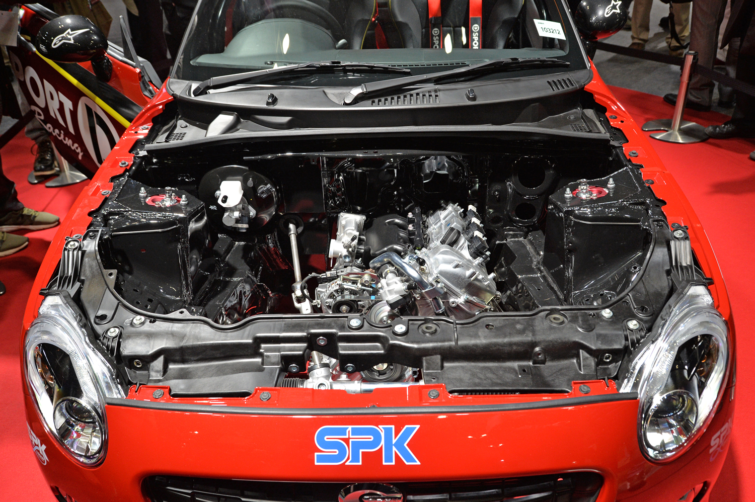 K-OPEN ランニングプロト2のエンジンルーム