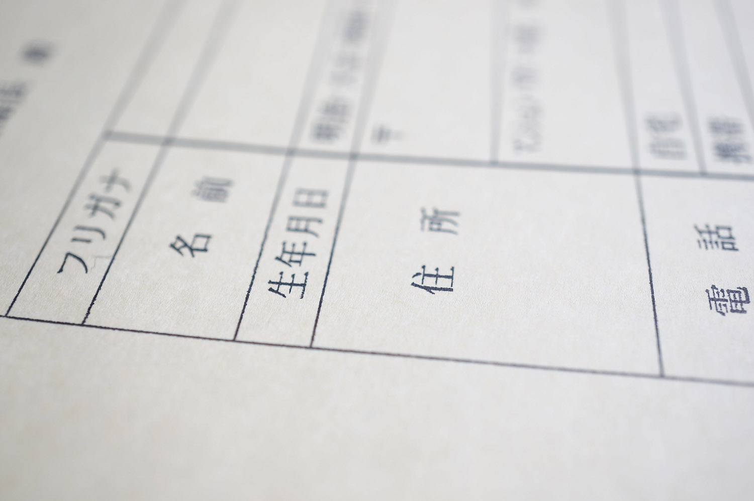 個人情報のイメージ