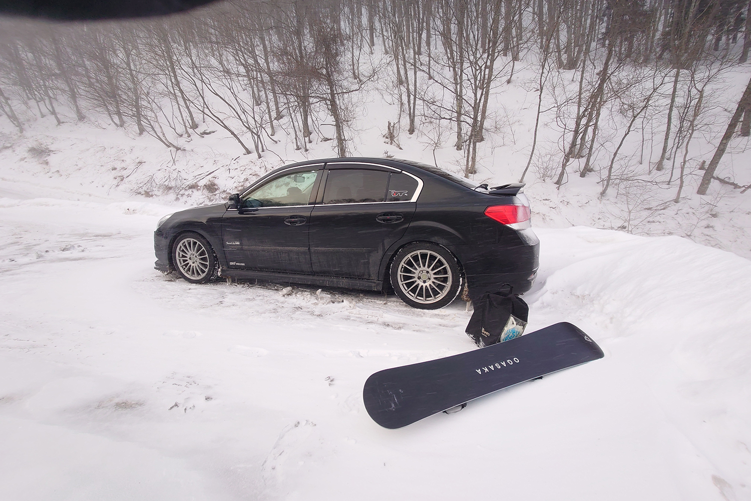 スキー場の駐車場のイメージ