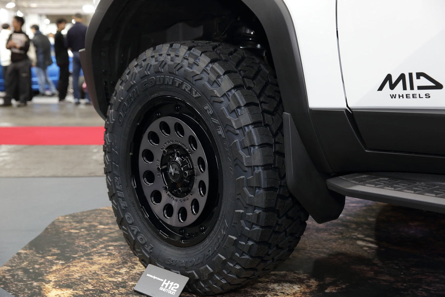 大阪オートメッセ2026 MIDホイールブースの様子