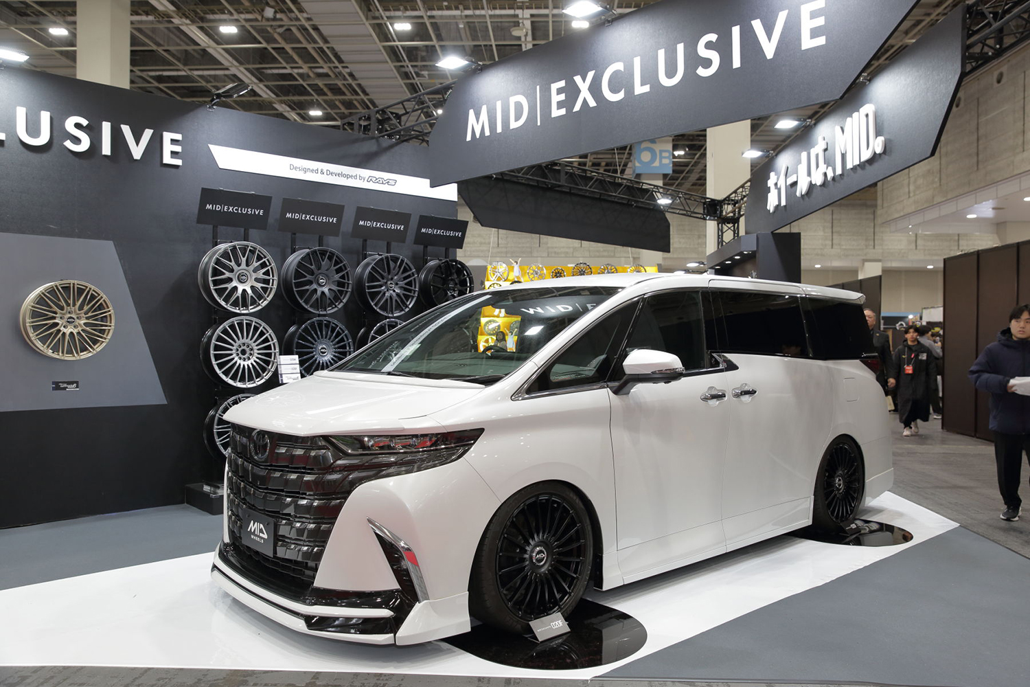 大阪オートメッセ2026 MIDホイールブースの様子
