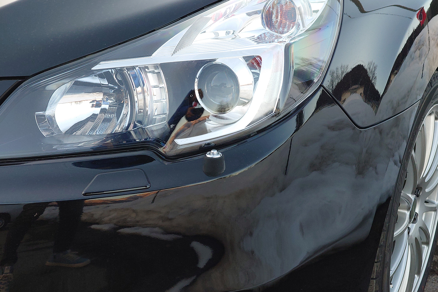 レガシィB4に装備されたコーナーポール