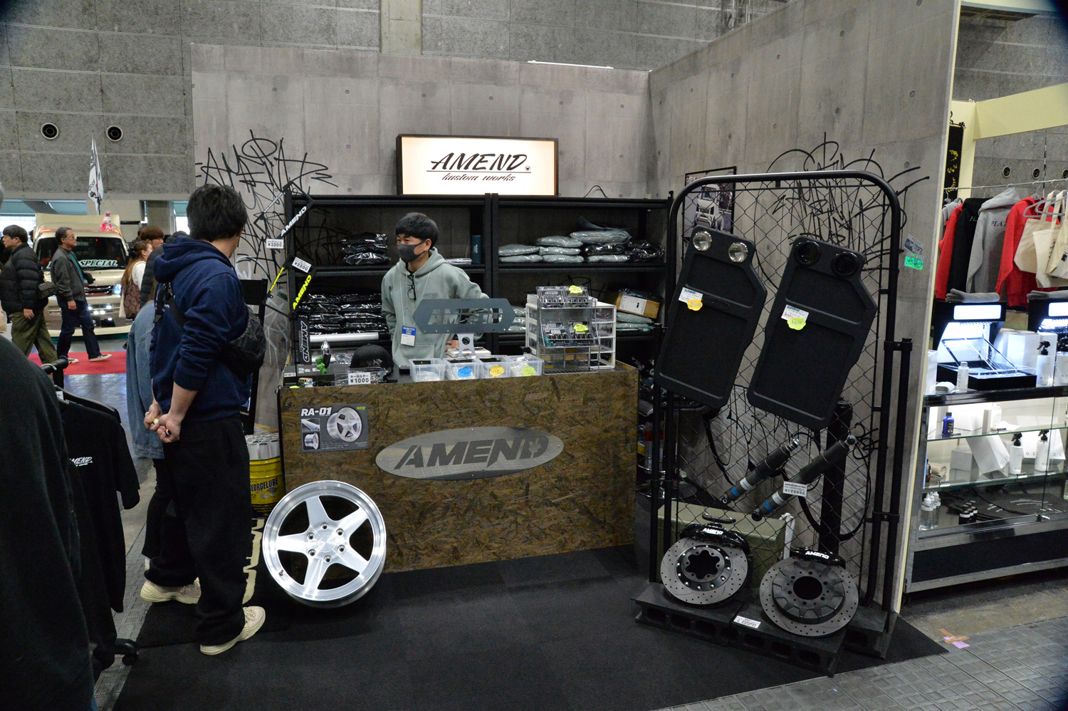 大阪オートメッセ2026 AMENDブースの様子
