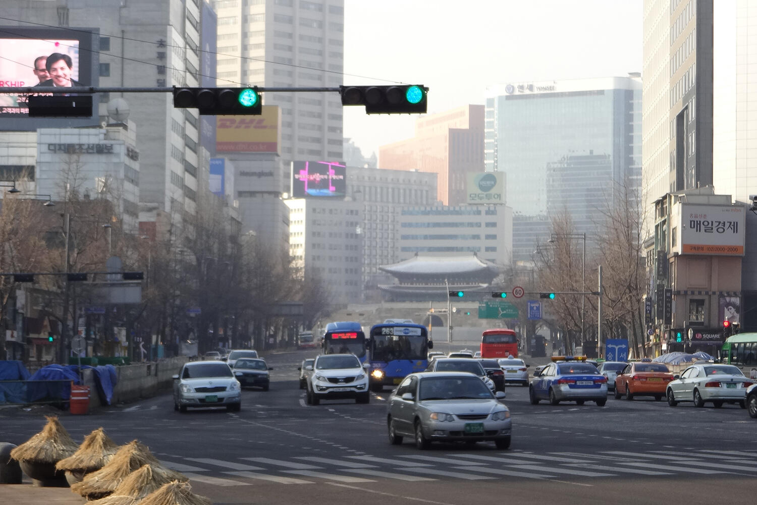 韓国の市街地の様子