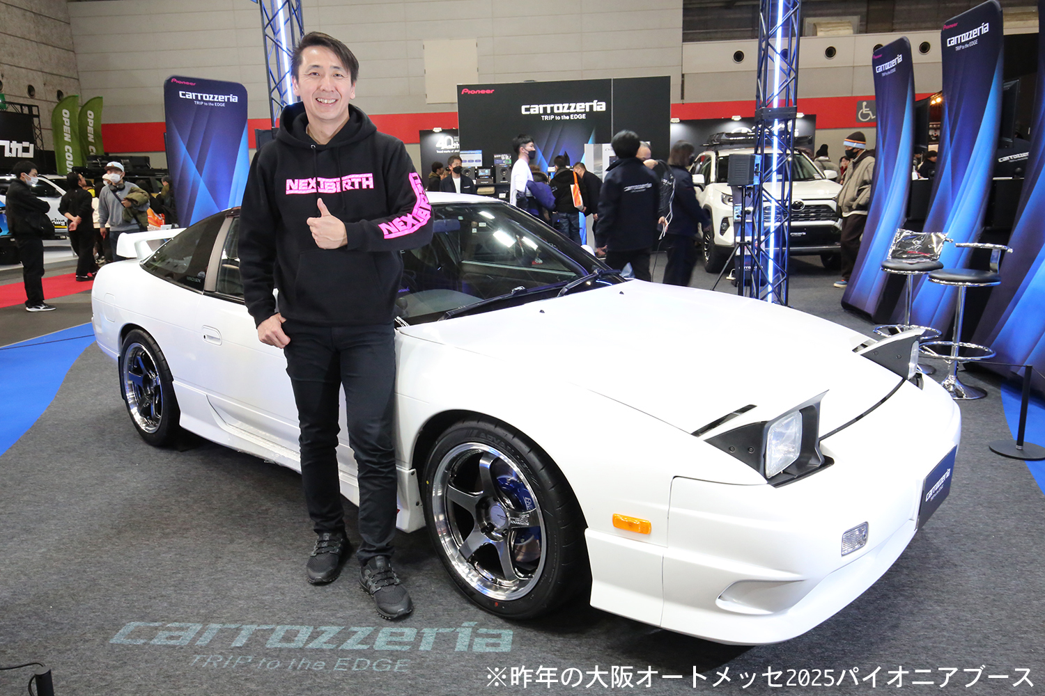 大阪オートメッセ2025のパイオニアのブース