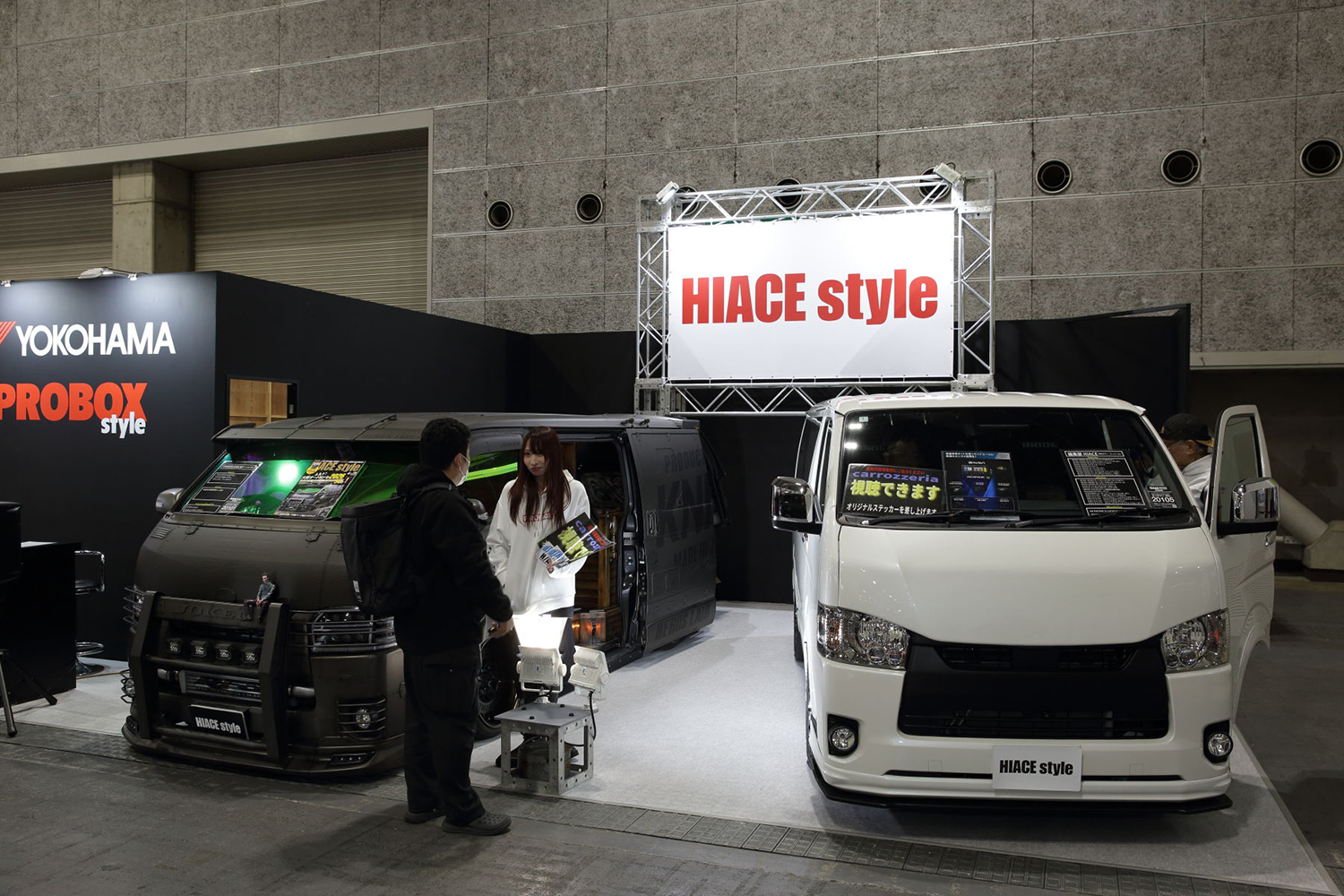 大阪オートメッセ2026のハイエーススタイルのブース