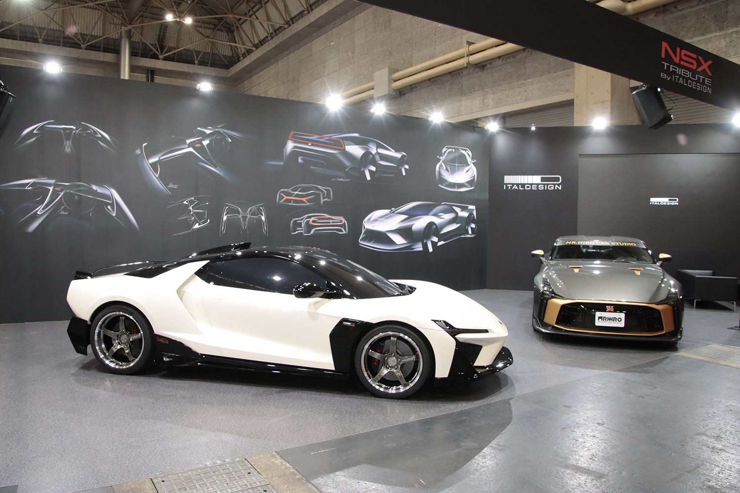 大阪オートメッセ2026の「MR.HIRO CAR STUDIO×ITALDESIGN」のブース