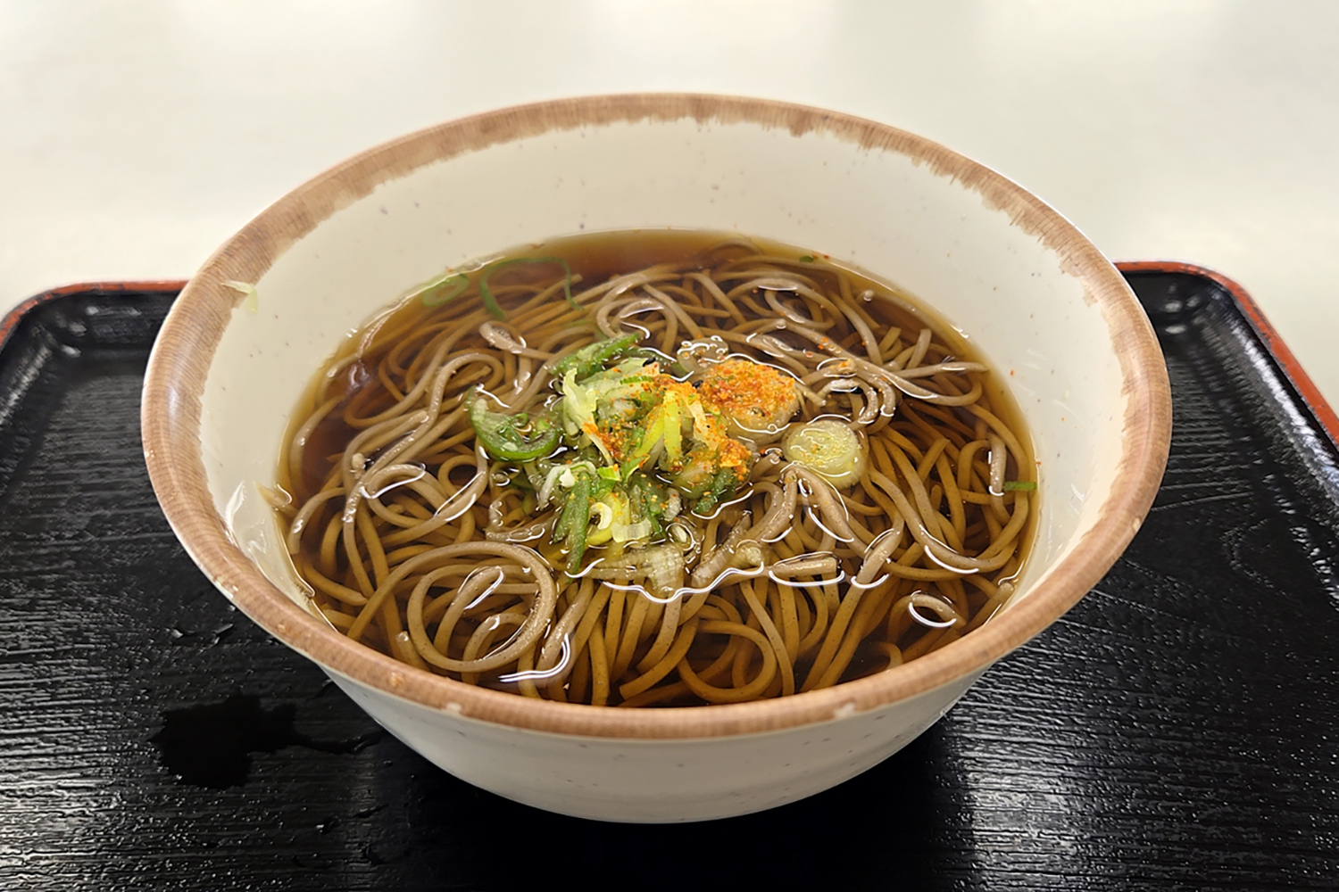 東扇島の海員生協川崎レストランのかけそば