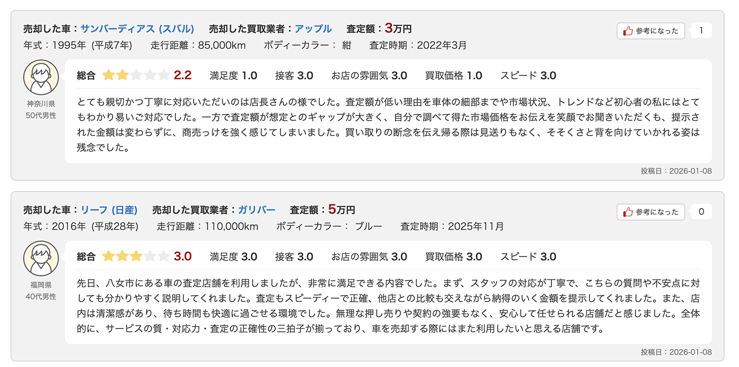 【車選びドットコム買取】の利用はおすすめ？