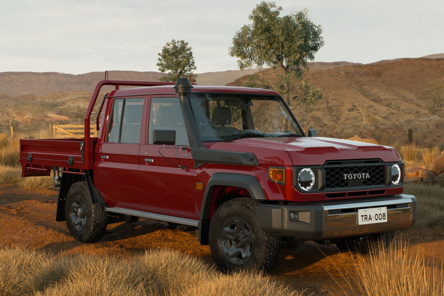 オーストラリア仕様のトヨタ・ランドクルーザー70のフロントスタイリング