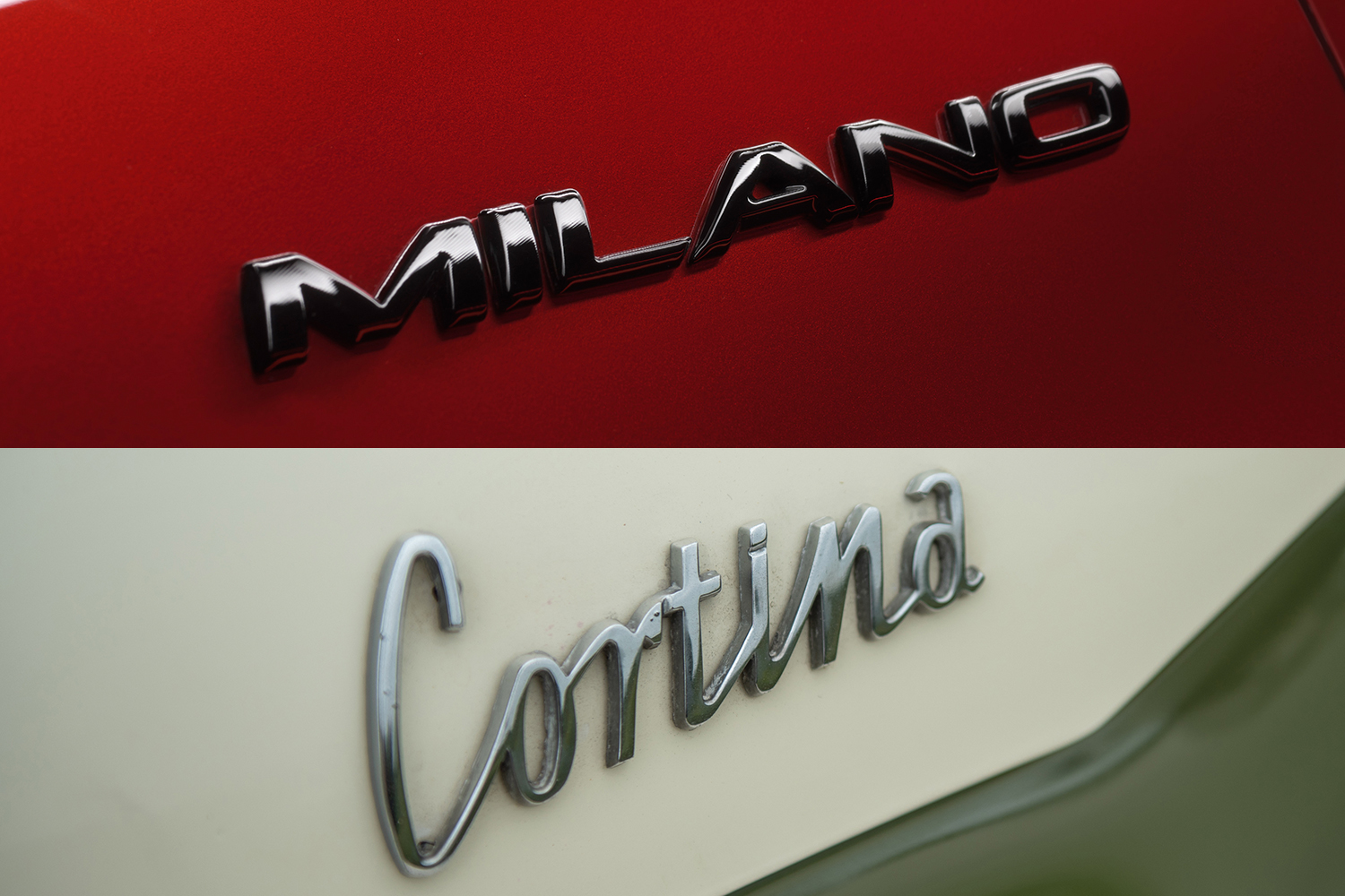 ミラノとコルティナの車名エンブレム