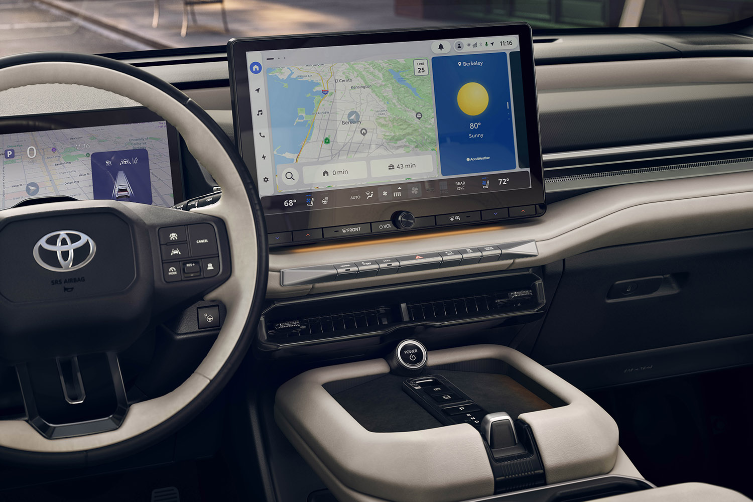 トヨタ・ハイランダーBEVのインテリア