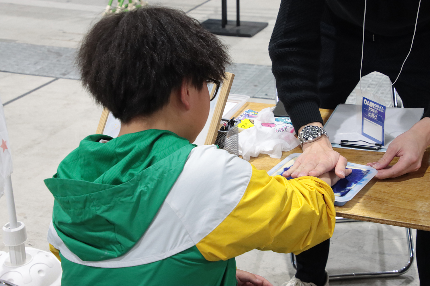 ソニー生命ブースのようす