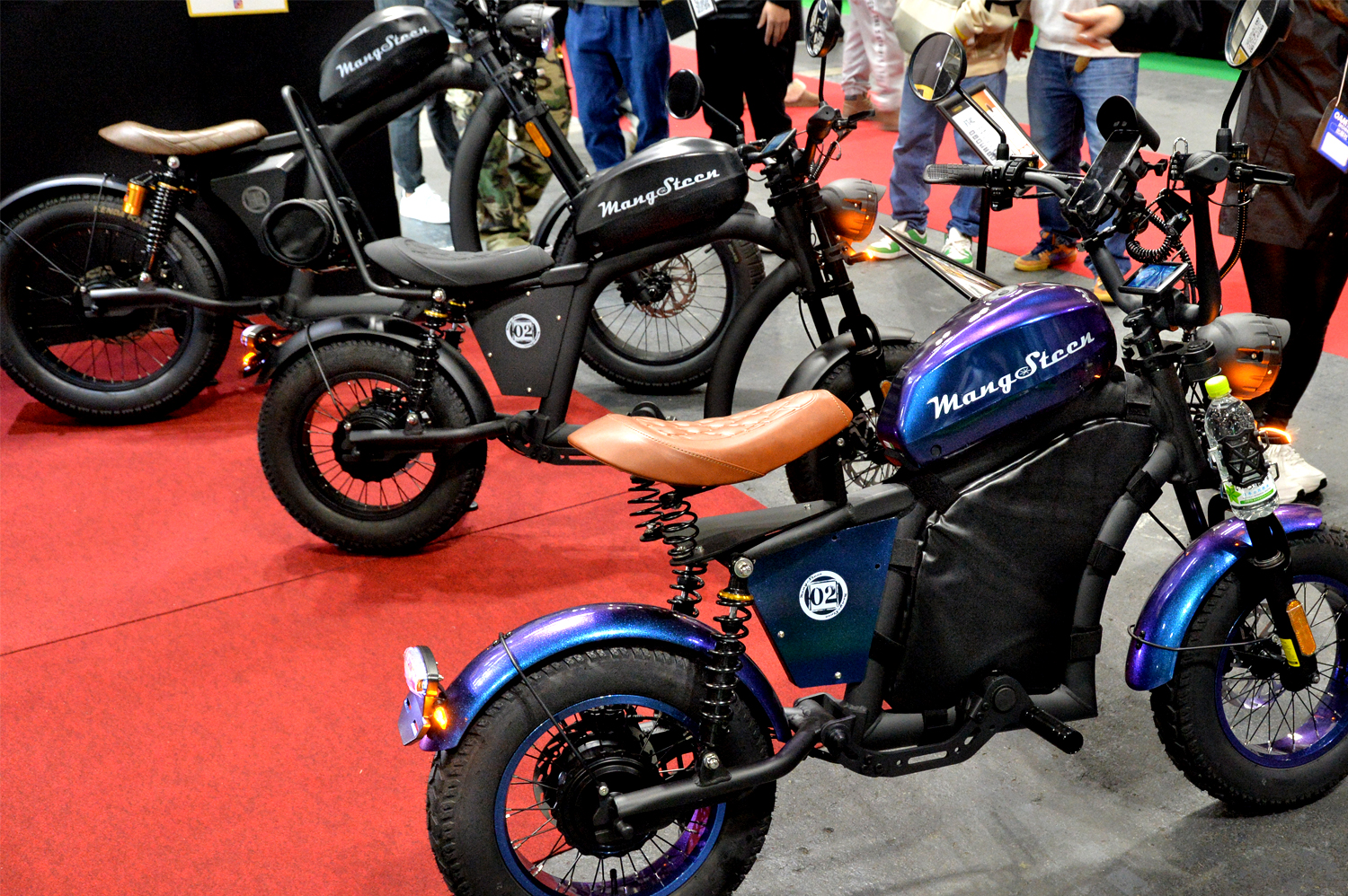 大阪オートメッセ2026のMANGOSTEEN電動原付ブースを紹介