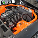 【画像】インナーパネルを除去してパイプのサブフレームを新設した圧巻のエンジンルーム！　「GARAGE SUCCESS」のS13シルビアはホンキのドリ車だった【大阪オートメッセ2026】 〜 画像9