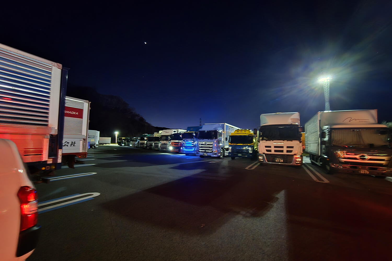 SA／PAのトラック駐車スペース