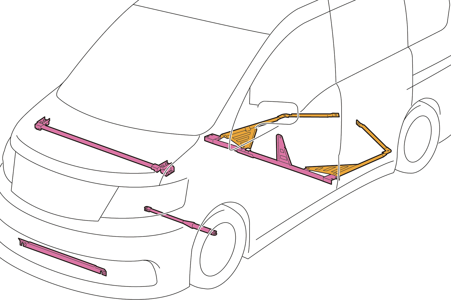 日産セレナ ライダー ハイパフォーマンススペックの補強箇所 〜 画像17