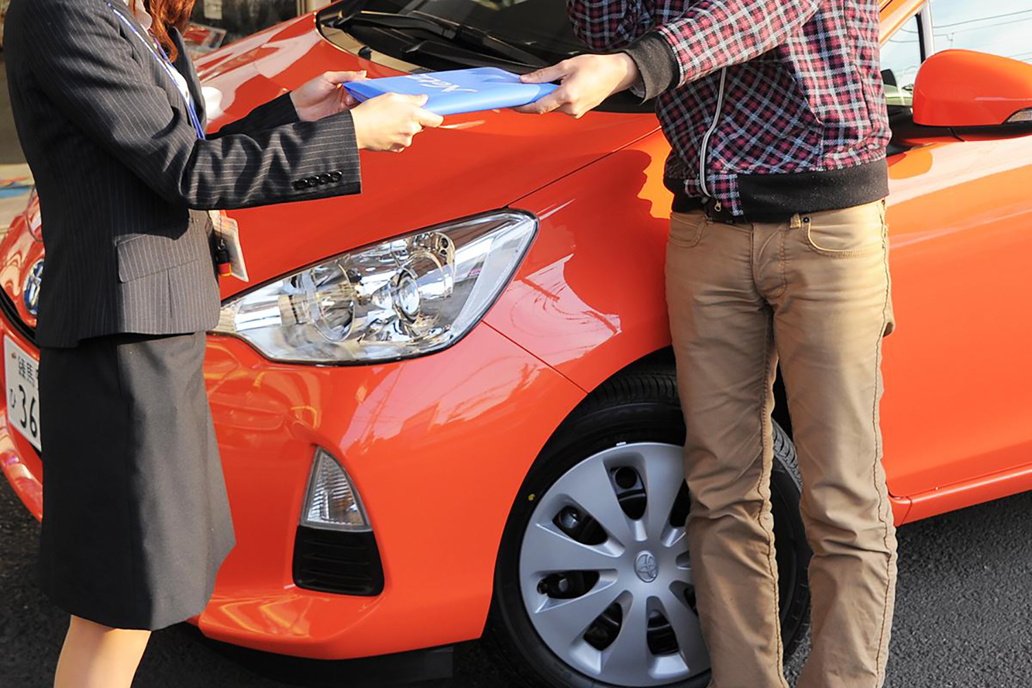 新車を受け取るイメージ
