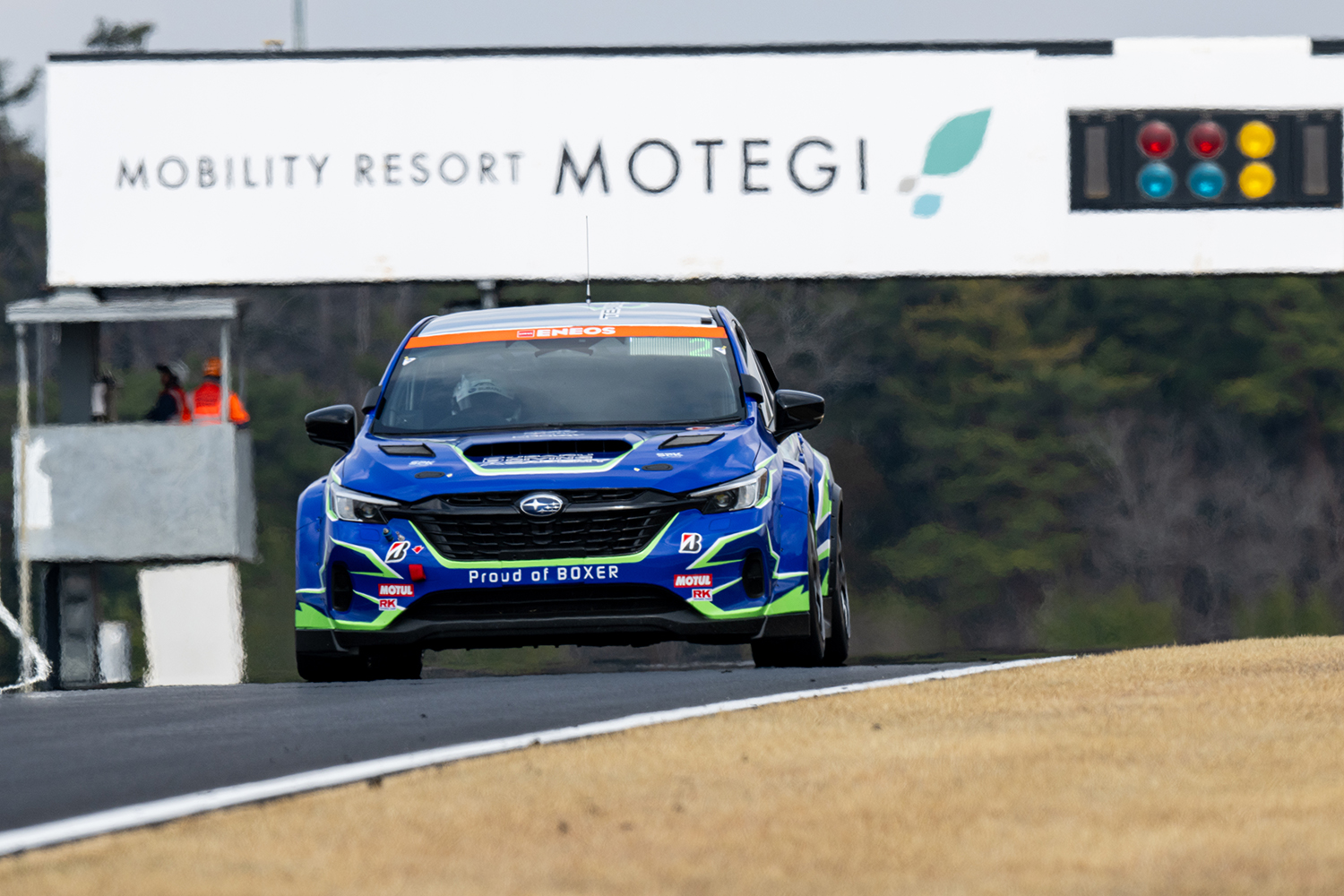 第1戦「もてぎスーパー耐久」に参戦のスバル・ハイパフォX2の走行シーン